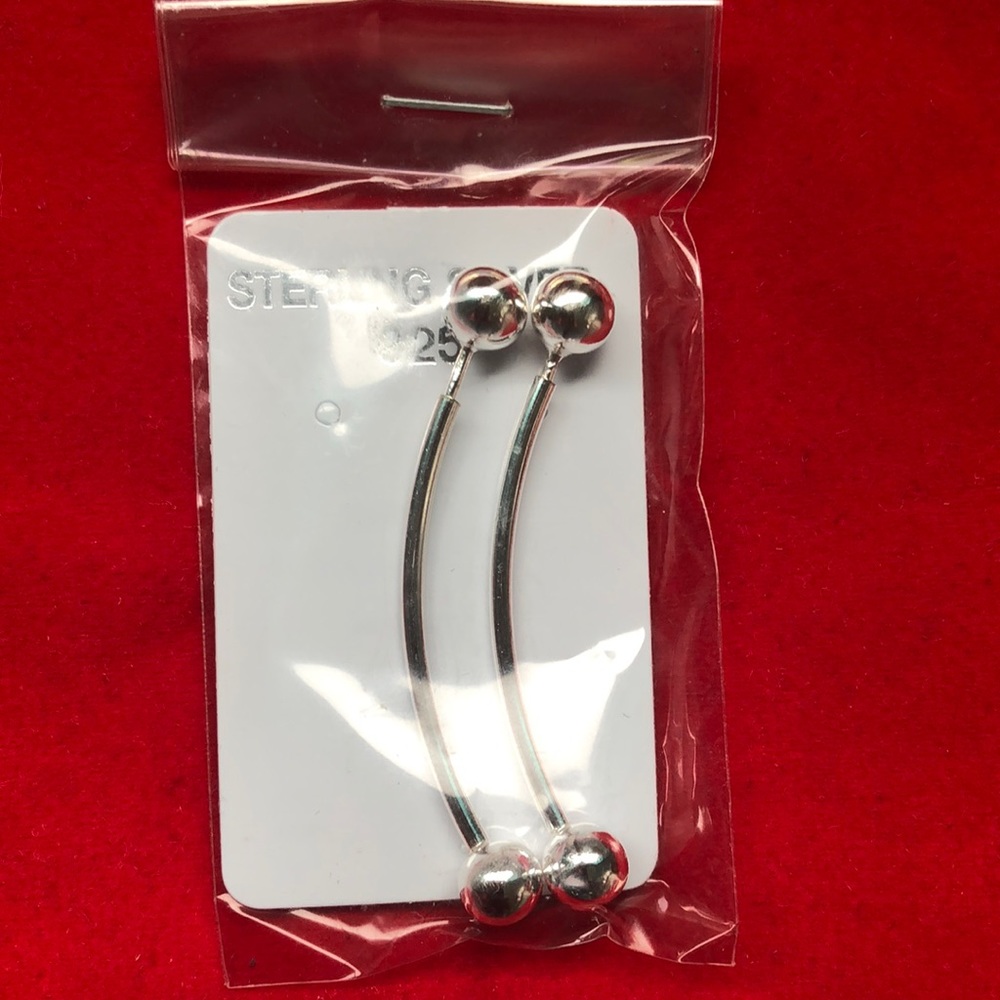 Sterling Silver Bar Wire Earrings